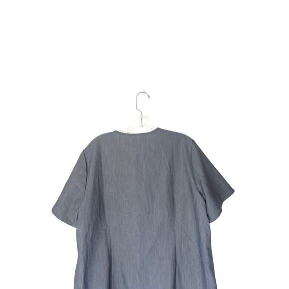 NWT Figs Graphite Gray Women's Medical Casma Three Pocket Scrub Top Size XL - Picture 9 of 10